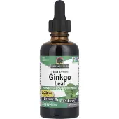 Natures Answer , Ginkgo Lehti, Nestemäinen Eksakti, Alkoholiton, 2 fl oz (60 ml)
