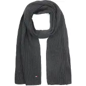 Tommy Hilfiger Th Flag Pima Cotton Cash Scarf - Grey - ONE SIZE