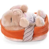 Nici Pehmopupu korissa, kinuskin ja persikan värinen, 12 cm