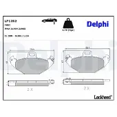 Delphi Jarrupalasarja (4kpl), levyjarru LP1252