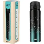 NILS Termos 500 ml Musta-Turkoosi