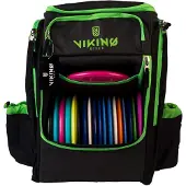 Viking Discs Tour Bag Frisbeegolfreppu - Musta/Lime