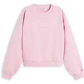 Tommy Hilfiger Collegepaita 'Logo Relaxed' roosa / valkoinen
