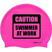 Buddyswim Caution Swimmer At Work Silicone Uimalakki