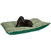 Danish design Koiran peti Herringbone vihreä