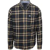 Superdry for man. M4011047A Lumberjack navy shirt (L), Casual, Cotton, Long sleeve