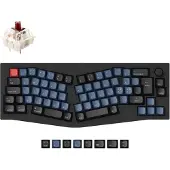 Keychron Q8 65% Alice -mekaaninen ergonominen näppäimistö, Gateron G Pro Brown, Carbon Black