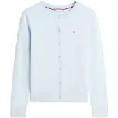 Tommy Hilfiger Neuletakki 'Fine' pastellinsininen