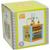 Primi Passi - Wooden Activity Cube with Spiral 5 in 1