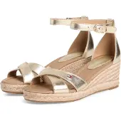 Tommy Hilfiger Mid Wedge Espad X Cross Gold - Gold - 39