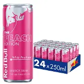 Red Bull 24x Energiajuoma, 250 ml, White Peach (Valkoinen Persikka)