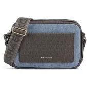 Michael Kors Olkalaukku sininen denim / ruskea / tummanruskea