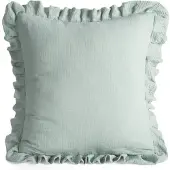 Eurofirany Koristetyynynpäällinen MUSLIN1 mintunvärinen musliini 45x45 cm