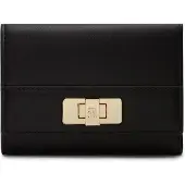 Tommy Hilfiger Kukkaro 'Modern TH Monogram Turn Lock Trifold' musta