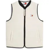 Tommy Hilfiger Liivi 'Lightweight Down Quilted' beige / valkoinen