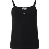 Calvin Klein Jeans Toppi 'Monogram Patch Cami' musta