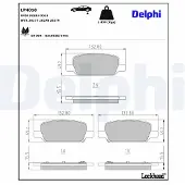 Delphi Jarrupalasarja (4kpl), levyjarru LP4010