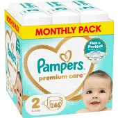 Pampers Premium Care Tape -vaipat, koko 2, 246 kpl