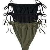 The Set Bikinihousut khaki / musta
