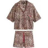 Rockett St George Pyjamashortsit beige / ruskea / vaaleanruskea / tummanpunainen