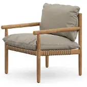 Dedon , TIBBO lounge-tuoli BQ9 teak 0205 vulcano matte 0122