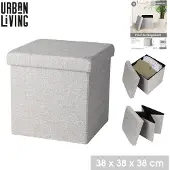 Urban Living Kube 'pellavainen' kokoontaitettava säilytysrahi