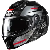 HJC i91 Dusk MC1 Flip-Up Kypärä Antrasiitti/Musta/Punainen M unisex harmaa