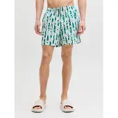 Jack & Jones Uimashortsit 'JPSTMaui' minttu / pastellinvihreä / valkoinen