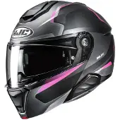 HJC i91 Felio MC8SF Flip-Up Kypärä Matta/Musta/Pinkki unisex, size XS