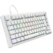 Sharkoon SGK25, 75%, Langallinen, USB, QWERTZ, RGB LED, Valkoinen (4044951041817)