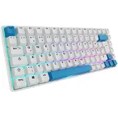 Sharkoon SKILLER SGK50 S3 PBT, Langallinen, USB, Mekaaninen, QWERTZ, RGB LED, Valkoinen (4044951039197)