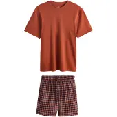Next Lyhyt pyjama tummansininen / kupari