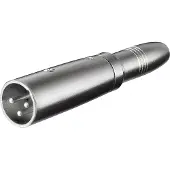 Pro XLR Adapter 3pin XLR m - Jack Mono F