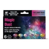 Vallejo 77.090, 17 ml, Kulta, Helmi, Hopea, Violetti, pullo, pullo