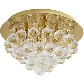 LINDBY Kristalli Gillion , himmennettävä, Messinki/kulta, Olohuone/ruokailutila, Kristalli, Design