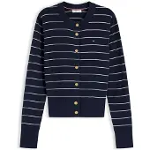 Tommy Hilfiger Full Needle Stitch Cardigan - Navy - S