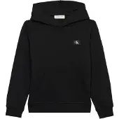 Calvin Klein Terry Ck Woven Label Hoodie - Black - 128