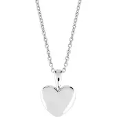 Lykken Hearts hopeinen sydänkaulakoru 45 cm