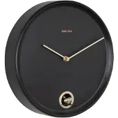 Karlsson Wall Clock Esencia Cuckoo Black - Black - Ø 30 CM