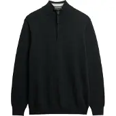 Superdry for man. M6110690A Essentials Half Zip Sweater black (M), Casual, Cotton