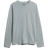 Superdry for man. M6010879A Classic Essential blue t-shirt (XL), Casual, Cotton, Long sleeve