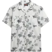Superdry for man. M4010793A White short sleeve beach shirt (M), Casual, Cotton