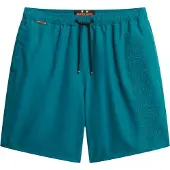 Superdry for man. M3010246A Premium green embroidered swimming costume (L), Beachwear, Recycled Polister, Sustainable