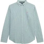 Superdry for woman. W4010565A Slim fit oxford shirt turquoise (S), Casual, Green, Cotton, Classic, Long sleeve
