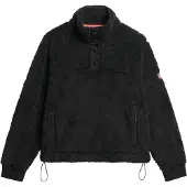 Superdry for woman. W2012372A Super Henley fleece black (M), Casual, Polyester