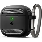 Spigen Rugged Armor, laatikko, silikoni, termoplastinen polyuretaani (TPU), 31,1 g, musta