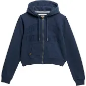 Superdry for woman. W2012335A Sweatshirt Athletic Tonal Crop navy (S), Casual, Cotton