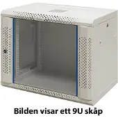 Toten – 19" wall cabinet, 12U, 600x450, glass door, white (WS64126000)
