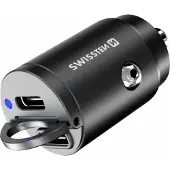 Swissten USB-autolaturi Nano 45 W, 2 x USB-C PD,