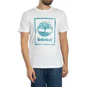Timberland Water Stack Logo Lyhythihainen T-paita